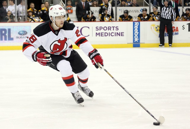 Damon Severson of the New Jersey Devils