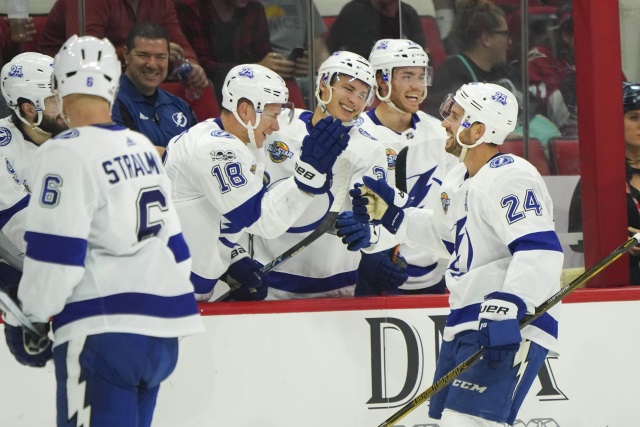 The Tampa Bay Lightning are atop our 2017-18 consensus NHL power rankings for week 3.