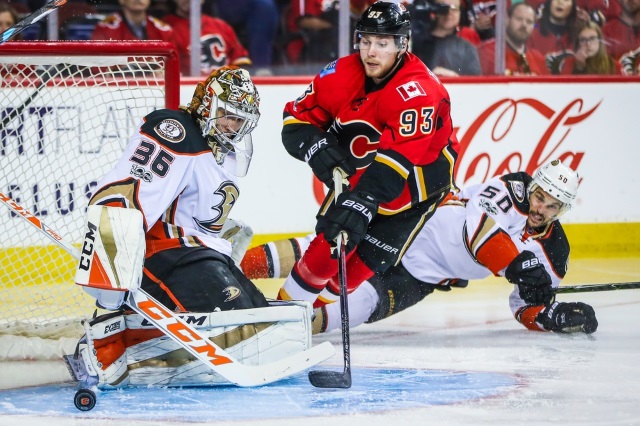 Sam Bennett is getting his shot with Gaudreau and Monahan, can he stay there? The Calgary Flames don't want to trade Bennett.