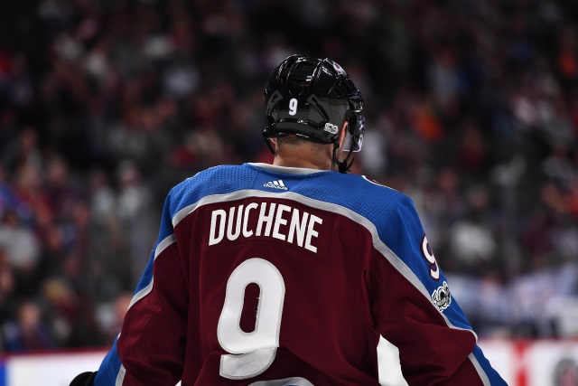 Colorado Avalanche trade Matt Duchene to the Ottawa Senators