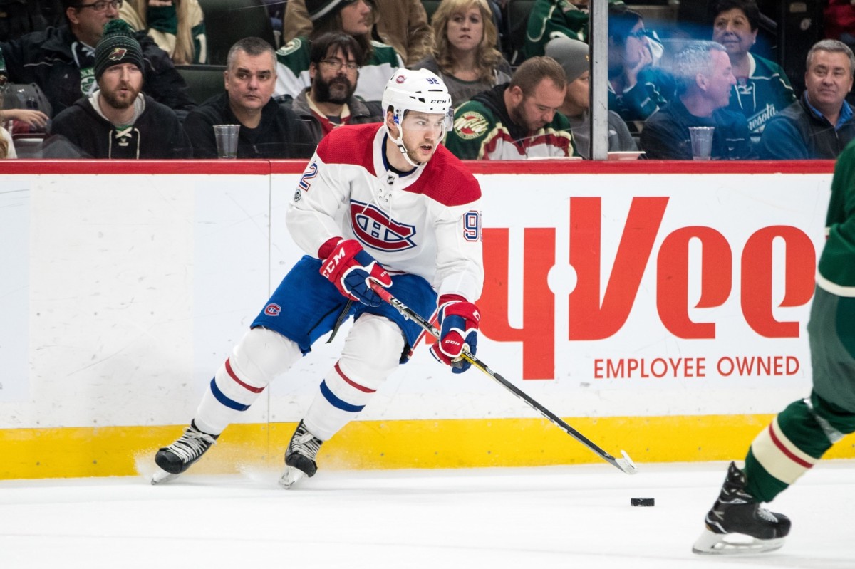 Montreal Canadiens Jonathan Drouin missed last night's game with an injury