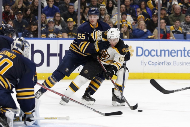 Brad Marchand and Rasmus Ristolainen