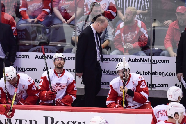 Detroit Red Wings coach Jeff Blashill on the hot seat