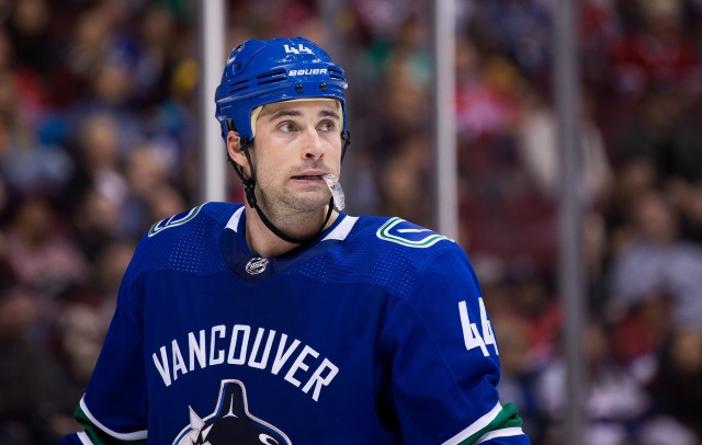 The Vancouver Canucks will try to re-sign defenseman Erik Gudbranson.