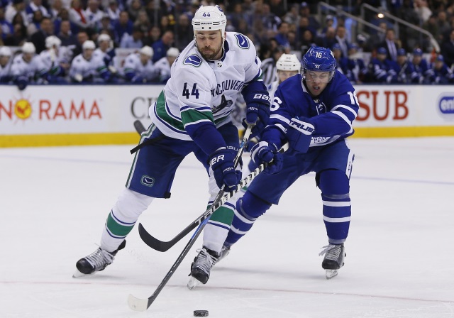 The Toronto Maple Leafs have made an offer for Canucks defenseman Erik Gudbranson.