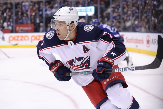 Defenseman Jack Johnson has asked the Columbus Blue Jackets for a trade.