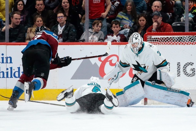 San Jose Sharks goaltender Martin Jones is day-to-day with a minor lower-body injury