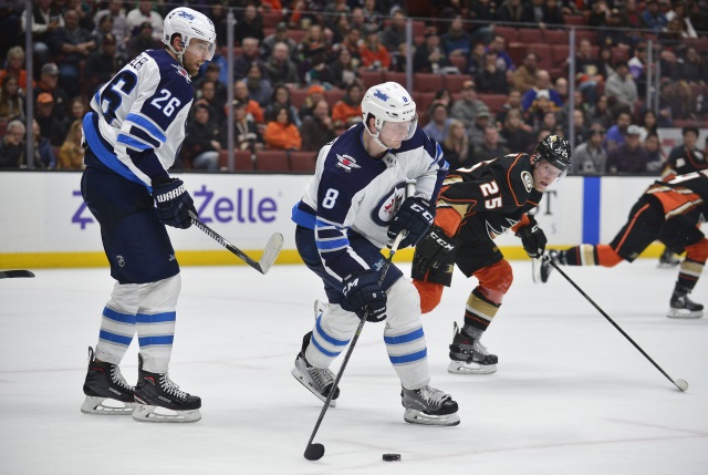 Winnipeg Jets Jacob Trouba out six to eight weeks with an ankle injury.