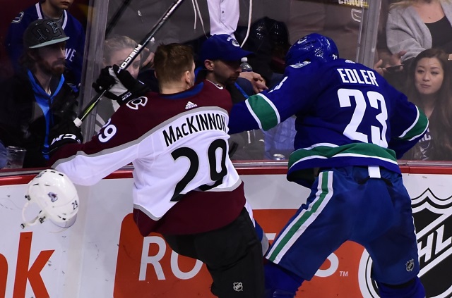 The Colorado Avalanche may have lost Nathan MacKinnon to upper-body injury.