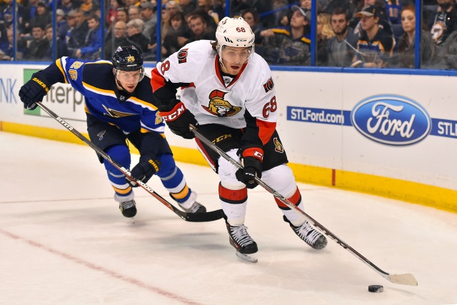The St. Louis Blues have the assets that might interest the Ottawa Senators for a Mike Hoffman trade.