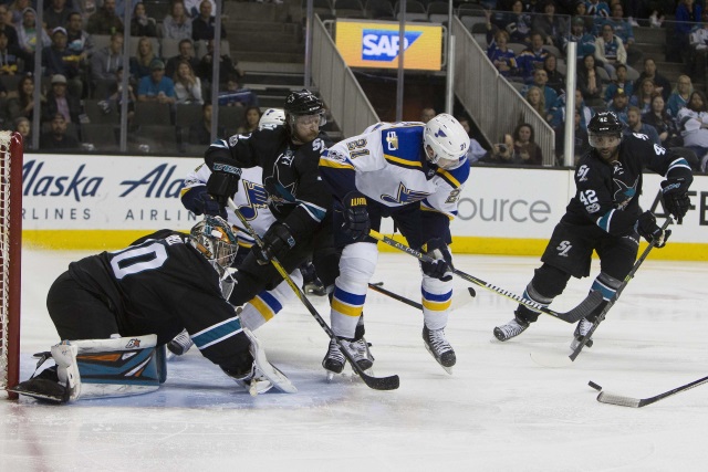 The San Jose Sharks can't afford to trade Aaron Dell, but are looking to move Paul Martin