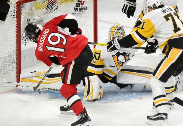 The Pittsburgh Penguins are believed to be interested in Ottawa Senators center Derick Brassard.