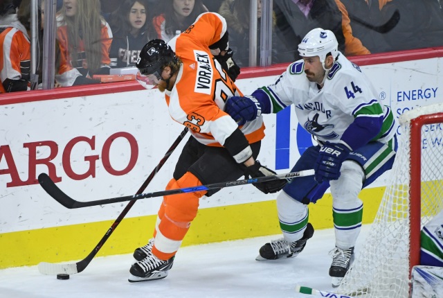 Some think the Vancouver Canucks shouldn't re-sign Gubdranson. The Philadelphia Flyers could use a No. 2 or 3 center.