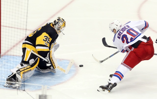 Chris Kreider cleared to get off blood thinners and hopes to practice today