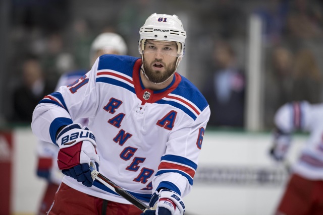 The New York Rangers have asked Rick Nash for a list of teams that he won't accept a trade too.