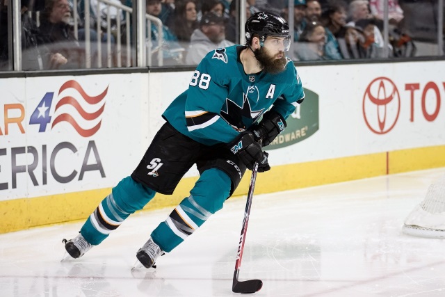 Brent Burns leaves with undisclosed injury