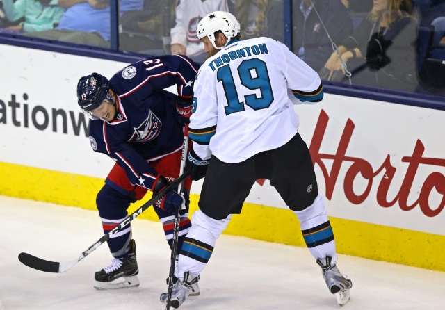 Too early to predict if Joe Thornton re-signs with the Sharks are or not. Blue Jackets GM Kekalainen leading up to the trade deadline.