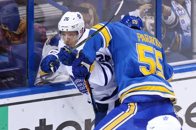 The Toronto Maple Leafs trade Nikita Soshnikov to the St. Louis Blues