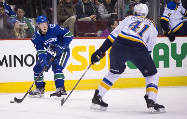 Vancouver Canucks rookie Brock Boeser out for four to six weeks