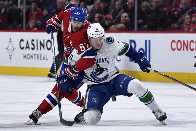 The asking price for Max Pacioretty will need to come down. A comparable for Brock Boeser's next contract.