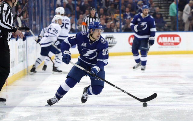 The Tampay Bay Lightning winger, Yanni Gourde, was the top NHL rookie for the month of February.