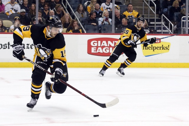Penguins Derick Brassard out day-to-day.