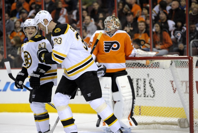 Bruins Zdeno Chara and Torey Krug left in the third period last night.