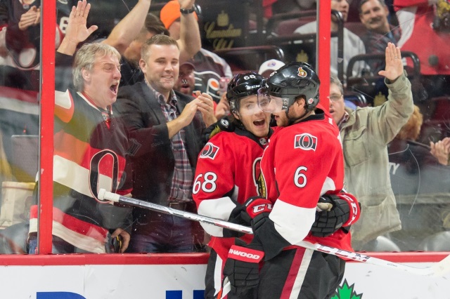 The Philadelphia Flyers check in on Ottawa Senators Mike Hoffman. Bobby Ryan thought he was headed west but happy to stay.