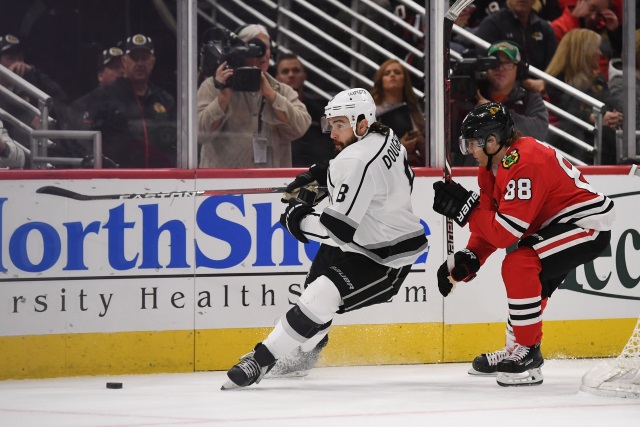 Drew Doughty is eligible to sign a big contract after this season. Anthony Duclair hopes to remain with the Chicago Blackhawks
