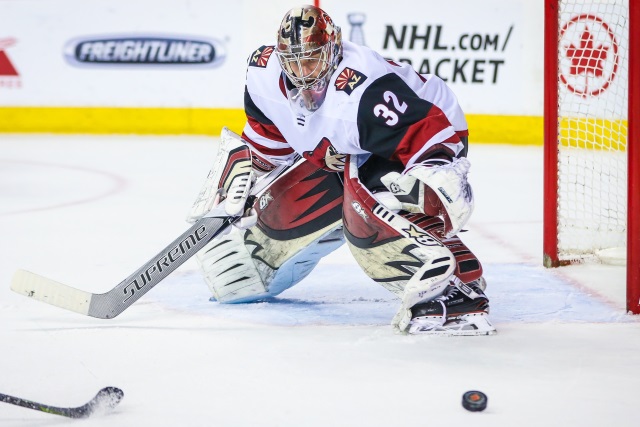 The Arizona Coyotes have signed Antti Raanta to a three-year contract extension with a $4.25 million salary cap hit.