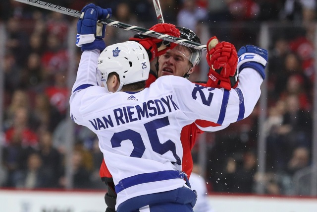 James van Riemsdyk wants to remain with the Maple Leafs.