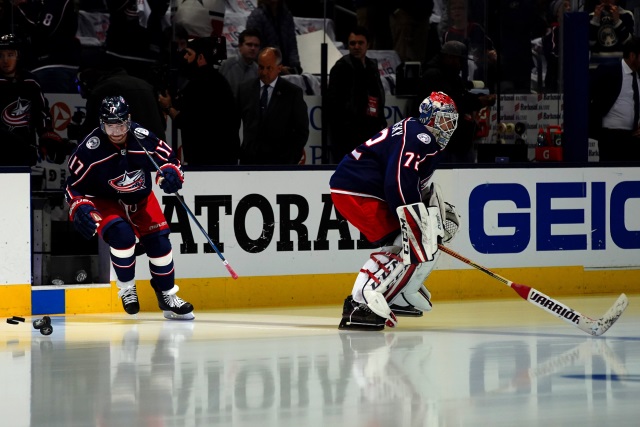 The Columbus Blue Jackets can talk contract extension with Sergei Bobrovsky and Artemi Panarin after July 1st.