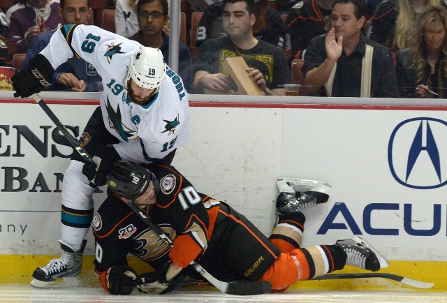The Sharks can delay Joe Thornton's return. Does Cory Perry's interference hit warrant a look from the DoPS?