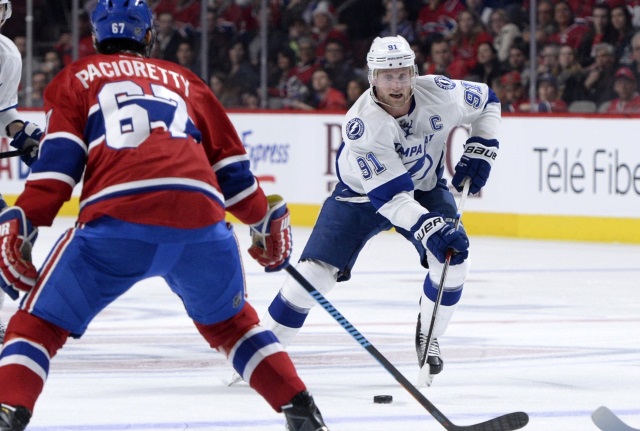 Steven Stamkos should be ready for Game 1. Max Pacioretty had a sprained MCL.