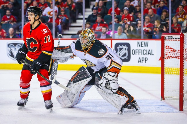 The Calgary Flames and Anaheim Ducks talked Frederik Andersen back in 2016.