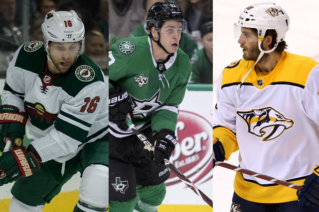 JJason Zucker, Mattias Janmark, and Ryan Hartman are three of the top pending 2018 restricted free agent forwards from the central division.