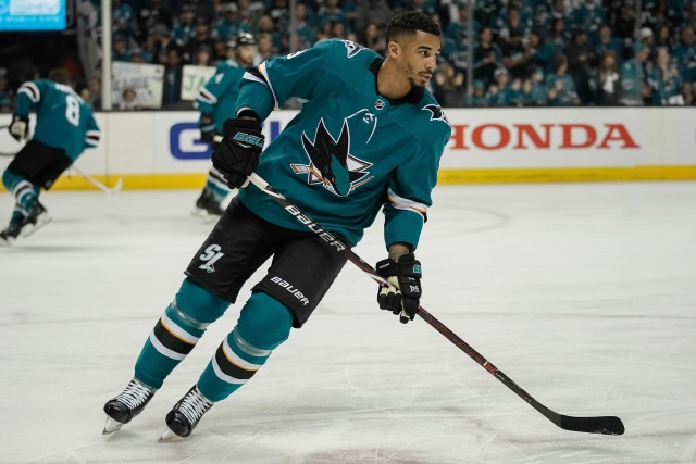 The San Jose Sharks officially sign Evander Kane to a seven year contract