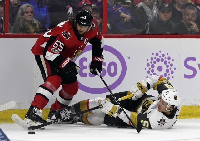 Erik Karlsson trade talk picking up between the Ottawa Senators and Vegas Golden Knights