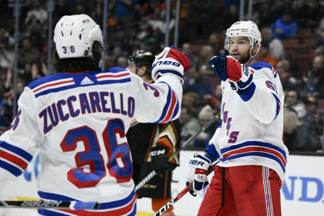 The New York Rangers could be considering moving Mats Zuccarello. The Boston Bruins are still talking to pending free agent Rick Nash.