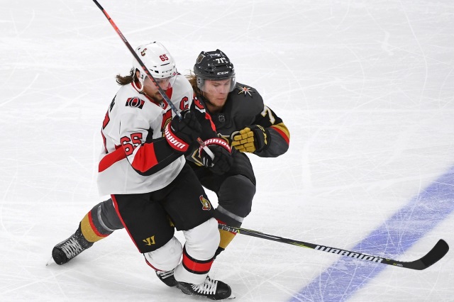 The Vegas Golden Knights are likely to talk to the Ottawa Senators about defenseman Erik Karlsson.