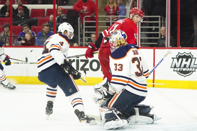 The Edmonton Oilers could be taking calls on Cam Talbot - talking with the Carolina Hurricanes?