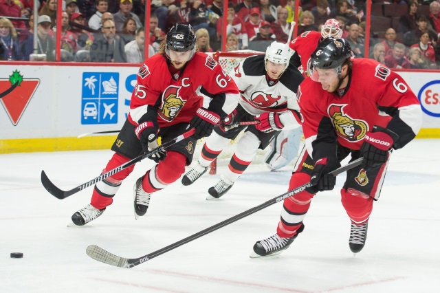 Trade talk picking up involving Ottawa Senators Erik Karlsson and Bobby Ryan.