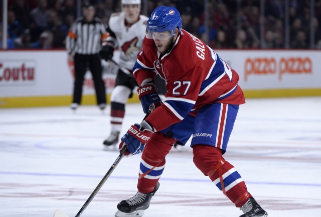 The Montreal Canadiens trade Alex Galchenyuk to the Arizona Coyotes for Max Domi.