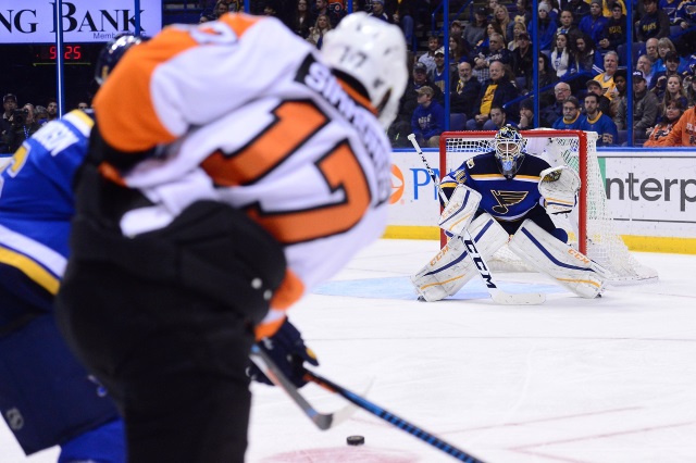 The Philadelphia Flyers could consider trading winger Wayne Simmonds. The St. Louis Blues are looking for some scoring up front, preferably a center.