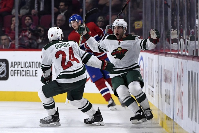 Matt Dumba and Jason Zucker are two of the top five NHL salary arbitration hearing that maybe worth watching.