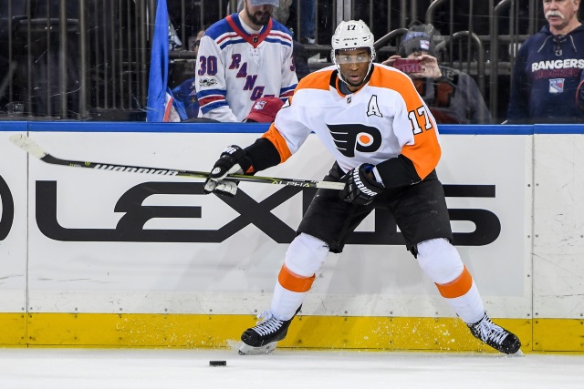 Wayne Simmonds and Chuck Fletcher are not talking extension but a trade it would appear.