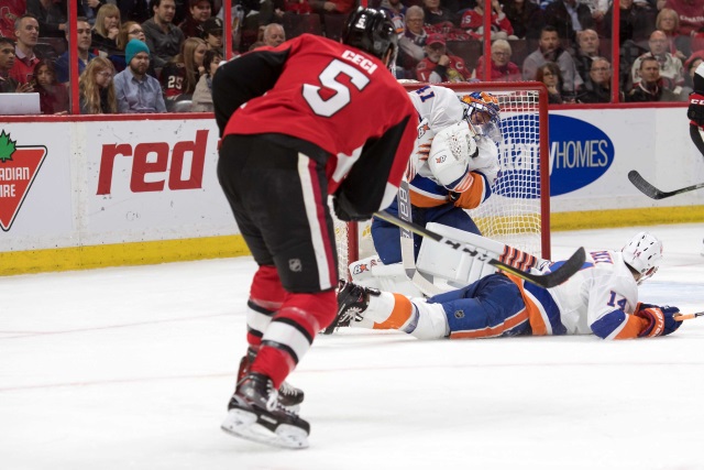 The Ottawa Senators and Cody Ceci will submit their salary arbitration numbers today.