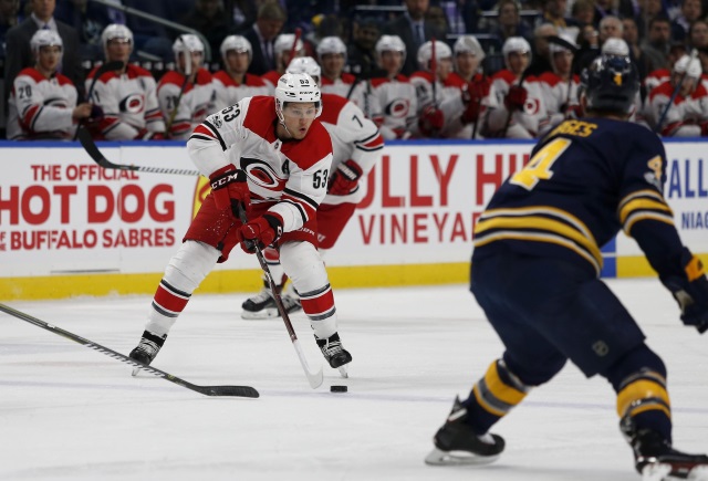 The Carolina Hurricanes have traded Jeff Skinner to the Buffalo Sabres