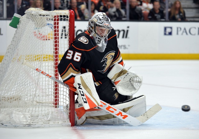 The Anaheim Ducks and John Gibson agree on an eight-year contract extension.