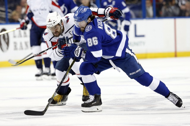 NIkita Kucherov and Alex Ovechkin are the top two on the NHL's list of the top 20 wingers